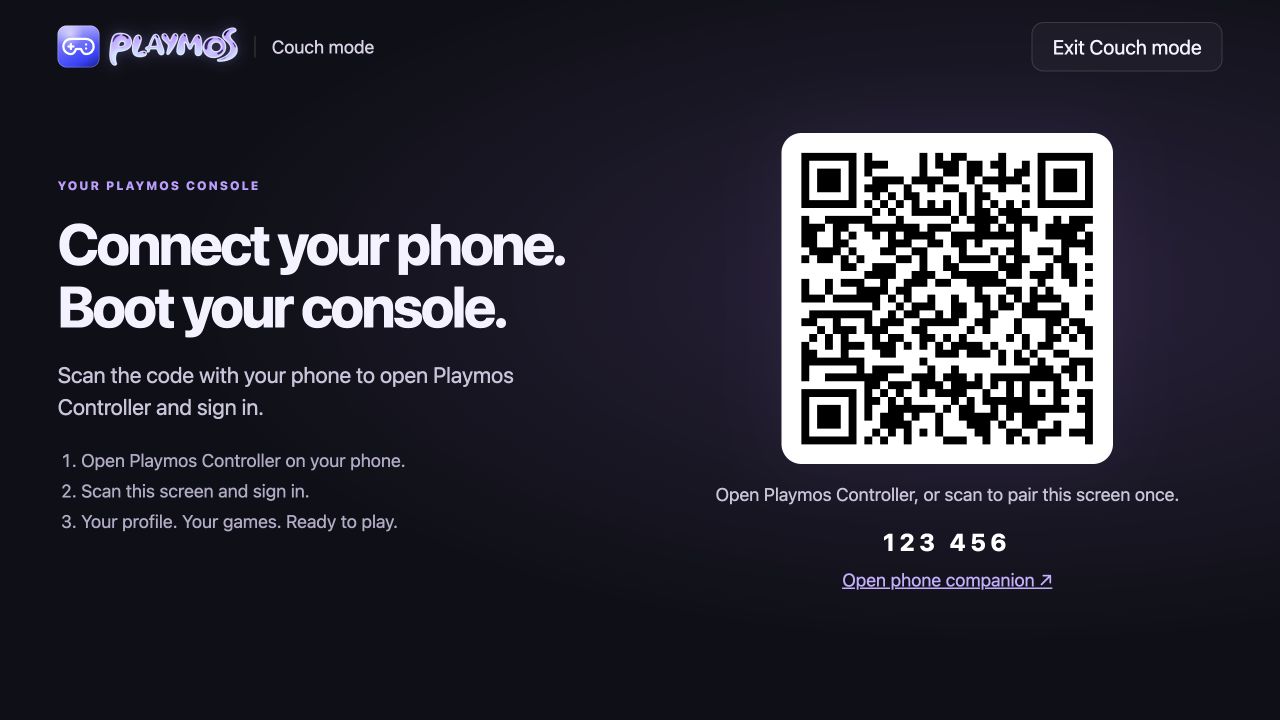 Connect your phone to boot