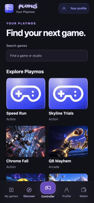 One mobile Playmos experience