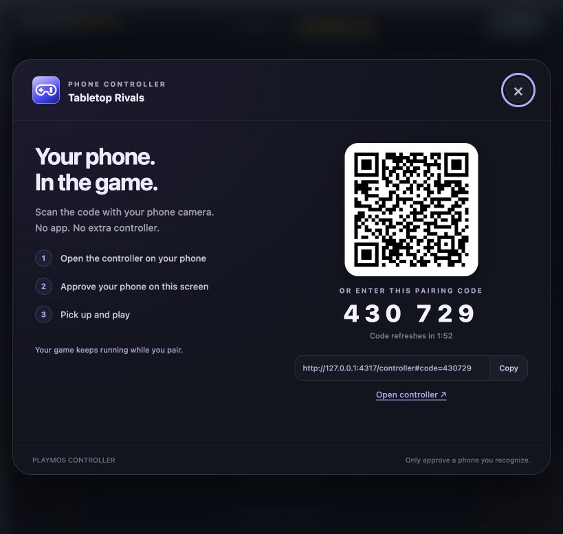 Pair without leaving the game